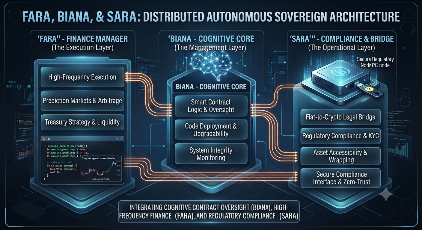 FARA / BIANA / SARA Distributed Autonomous Sovereign Architecture